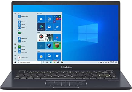 ASUS E410 Intel Celeron N4020 4GB 64 GB 14 tum HD LED Win 10 bärbar dator (påfågelblå)
