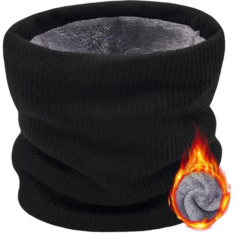 ehsbuy Winter Braga Cuello Hombre Mujer Termica Cuello Lana Bufanda Invierno Multipropósito Warm Snoods Adecuada para Esquí, Ciclismo y Motociclismo