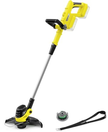 Kärcher Akku-Rasentrimmer LTR 3-18 Dual, Fadenkopf mit automatischem Fadennachschub, 8.000 U/min, Schnittkreis: 30 cm, ca. 35-70 min pro Akkuladung, 36 V Leistung (2x18 V Akkus), ohne Akkus