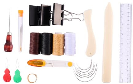 VILLCASE 1satz Lederwerkzeug Set Teiliges Handnähset Für Kunsthandwerk Inklusive Nähnadeln Wachsfaden Und Zubehör Für Heim Und Bastelprojekte Für Lederreparatur Und Kreative -projekte