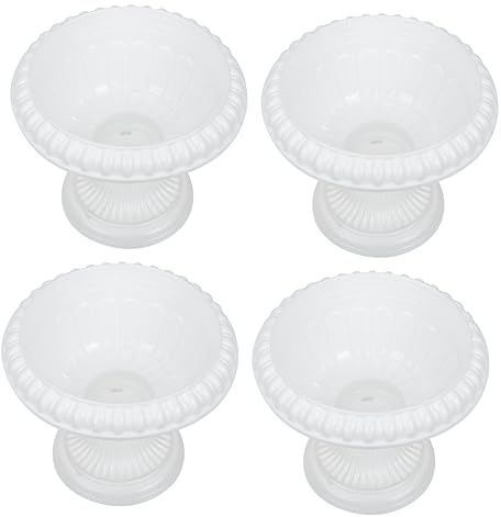 SEWOART 4pezzi Vasi Decorativi Stile Romano Per Matrimonio Fioriere Eleganti Per Decorazione Di Interni Ed Esterni Per Piante e Fiori