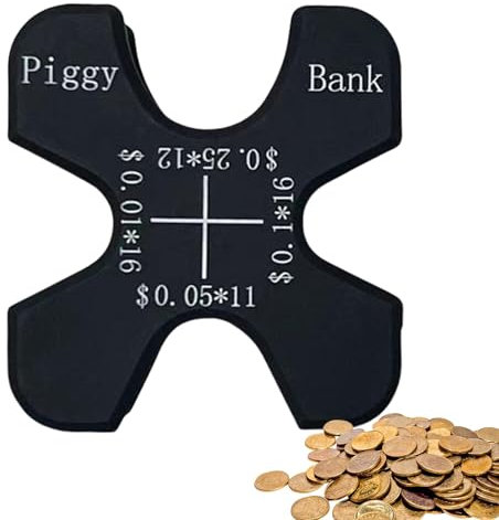 Auto Geldbörse | Portable Geld Halter | Silikon Münzenorganizer, Münzsortierer, Auto Aufbewahrungsbox für Auto, Geldbörse, Tasche (Schwarz)