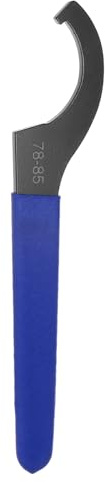 QUARKZMAN Chiave a Gancio C 78-85 Chiave a Gancio Antiurto Dado Mandrino in Acciaio con Impugnatura Antiscivolo Blu per Serraggio Tornio