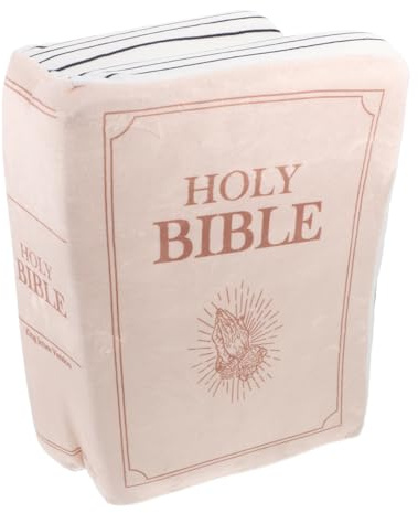 Vaguelly Bibel Plüschkissen Buchform Gemütliches Wurfkissen Für Sofa Holy Bible Kissen Weiches Plüschspielzeug Dekorativ Und Vielseitig Einsetzbar
