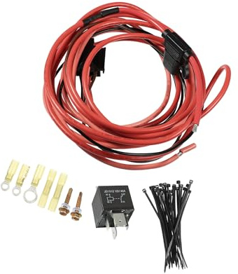 INFINAUTO 1 Set Universal-Relais-Set für elektrische Kraftstoffpumpe, für 12 V Gleichstrom-System, stilvolles Design