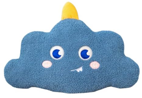Kuschel Kissen Wolken,Stern Wolkenkissen, Cartoon-Wolkenform, Flauschige Weiche Kuschelkissen Deko Kissen Wolke Form,Taillenstützkissen, Stuhlkissen, Rückenkissen für Schlafzimmer, Büro, Auto (Wolke)