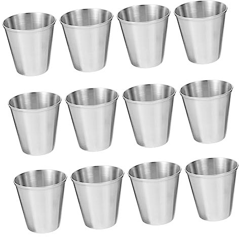 MUCKLILY 12stücke -schnapsbecher Tragbarer Spirituosenbecher Weinbecher Kaffeebecher Tee-milchbecher Soßenhalter