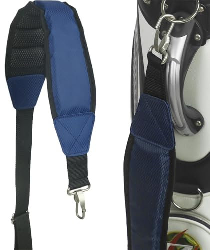 Ersatzgurte für Golftaschen, gepolsterter Einzelgurt | Rutschfester Gepäck-Schultergurt, Verstellbarer Golftaschen-Tragegurt mit Schnellverschluss für Golftaschen-Rucksäcke