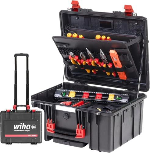 Wiha Valigetta XL 2 Trolley electric I con manico telescopico 60 pz