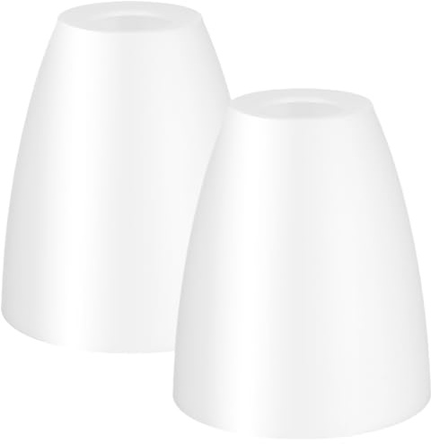 SOLUSTRE Lampenschirm Ersatz 4.53 Zoll Kunststoff Lampenschirmabdeckung Für Schlafzimmer Tisch- Und Stehlampe Mit Moderner Lichtstreuung 2Er Set