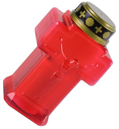 Alipis Candela Di Preghiera Led Fiamma Luce Commemorativa Per Giardino Cimitero Decorazione Cattolica Di Halloween Paletto Elettronico Supporto Festa Luce Notturna