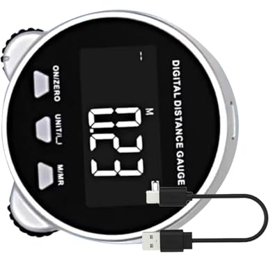 Digitalband-Memper - Digitalbandmaß mit LCD-Display | 656ft hohe Genauigkeit Digitals Lineal | Genaues Messwerkzeug mit Speicherfunktion | Kompaktes Design für DIY, Bau, Schneiderei