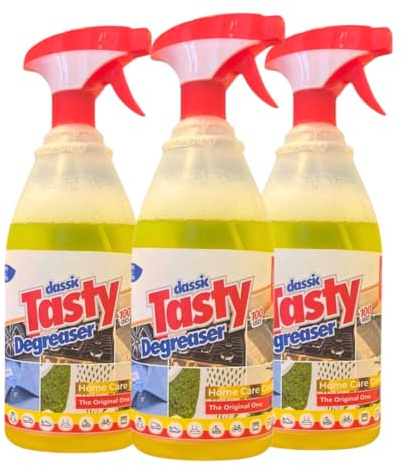 FAMILYCOM. Quitagrasas Desengrasante sin Disolvente. Elimina la Grasa Difícil en Segundos. Limpieza Profesional de Cocina, Horno, Campana, Barbacoa, Motor, Taller y Exterior. Pack 3000 ml.