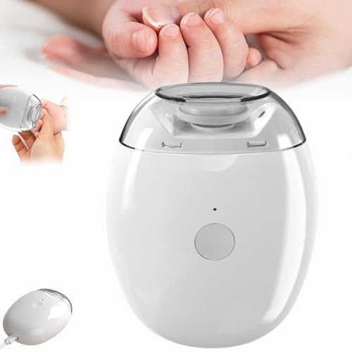 2pcs Coupe Ongle Electrique, Muet Lime A Ongle Electrique Bebe, Chargement De Type C Ponceuse Pour Ongles, éLagage De PréCision, Avec LumièRe Led, Pour BéBéS, Adultes, Personnes âGéEs (A)