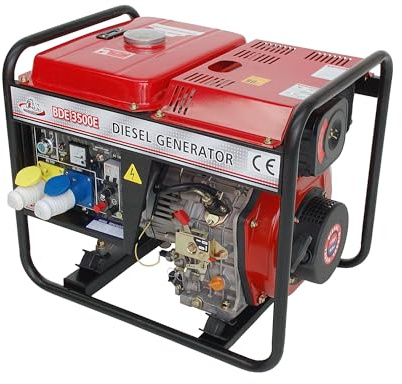 Neilsen CT1848 Diesel Generator - 3KW Rated Power | 4.0/4.9KW Max Output | 230V 50Hz | 296cc Engine | 15L Fuel Tank | Recoil Start | Optional Electric Start