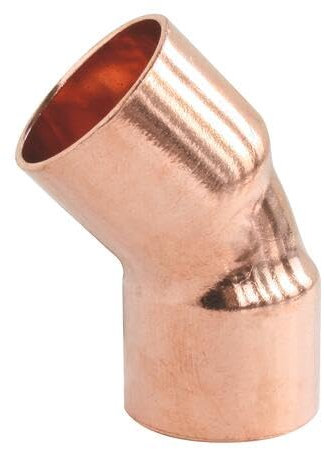 SOMATHERM FOR YOU - Kupfer Lötfitting - Winkel 45° Doppelkupplung Ø18 - Erfüllt NF.