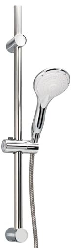 Bremermann - Kit de ducha con ducha (acero inoxidable, 1,75 m, barra de 71,5 cm)