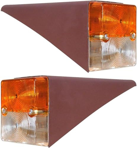Bajato Front side indicator set with metal intermediate light and 12V lamp suitable for IHC Mc Cormick 323 423 353 453 D323