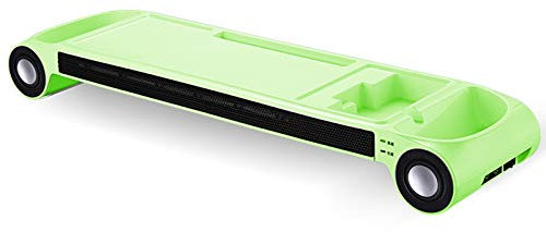 ZXCVBNAS Pequeño PTC de cerámica del Calentador de Espacio, Ahorro de energía Tecnología, Rapid de calefacción, Calentador de Espacio eficiente de la energía pequeña,Audio Model Green
