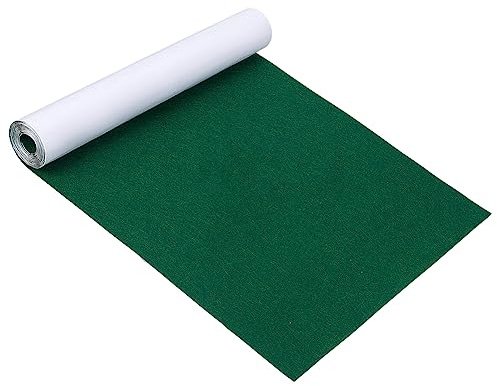 BENECREAT 40x200cm Grün Selbstklebendes Klebriges Filz-Mehrzweckklebegewebe für Box Liner, Cup Mat, Bilderrahmen, Stuhlbein, Osterdekoration, 1mm Dicke