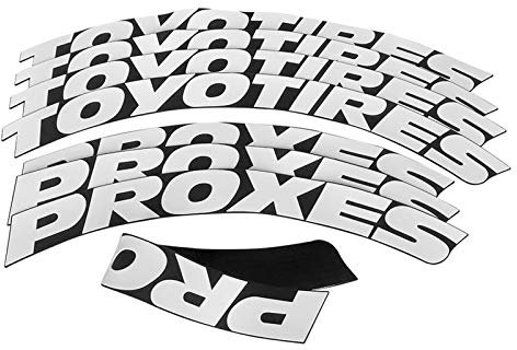 Adesivi 3D per Pneumatici Auto, Kit Universale per Stile Personalizzato (Misura A: TOYOTIRES PROXES)