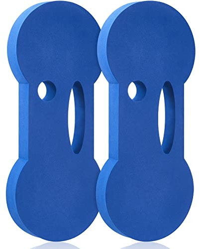 Lewtemi 2 Packungen Wassergymnastikscheiben Handheld Wassergewicht Trainingsgeräte Pool Trainingsgeräte für Erwachsene Wassergymnastik Widerstandstraining Blau
