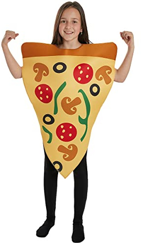 Funidelia Pizza Costume for boys and girls, Size 7-12 years Food, Drink - Fancy dress for kids for parties, Carnival and Halloween