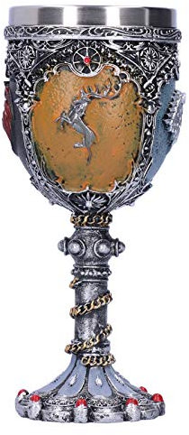Gobelet de vin à Motif Unique en Acier Inoxydable, Tasse de vin en Calice de vin de 11,1 oz 180ml en résine de gobelet de vin Vintage avec Motifs Uniques en 3D