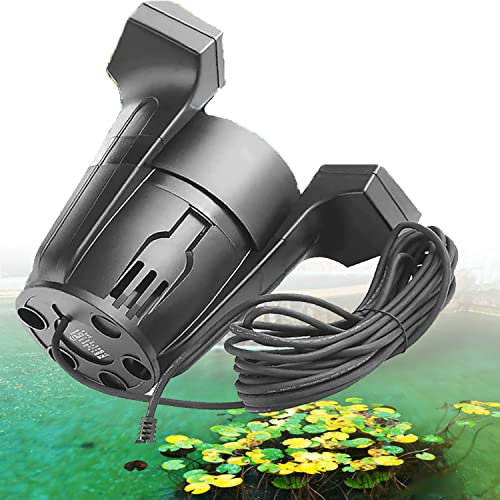 LINTAIZUO Écumeur de Bassin à Poissons Écumoire de Piscine Flottante, Robot écumeur de Piscine, Nettoyeur Automatique de Piscine, extracteur de Surface de Piscine, écumoire et clarificateur
