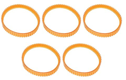 MEETOOT 5pcs Planer Drive Belt for Makita 1900B BKP180 KP0080 KP0810 Power Tools Replacement Parts, Orange