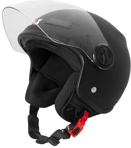 Zorax ZOR-609 Open Face Helmet - Matt Black S (55-56cm)