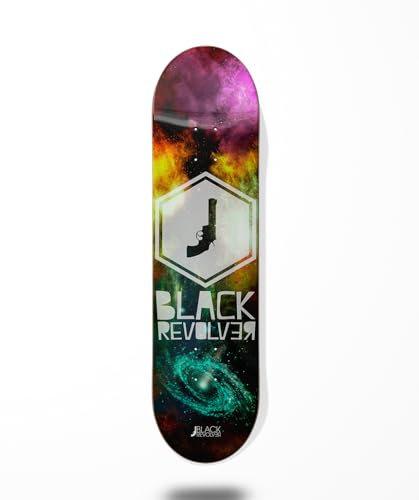 Skateboard Skateboard Deck Board Black Revolver Space Hexa 8.375