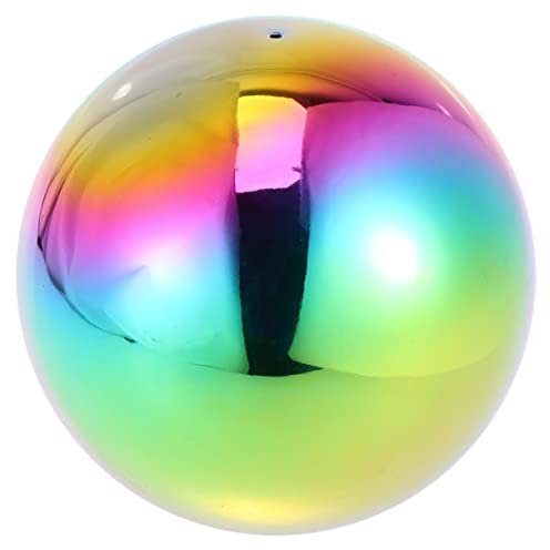 TOVINANNA 1Stk hochglanzpolierte Kugel Glas gucken Ornament Spiegel Edelstahlkugel hohl