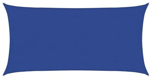 vidaXL Vela Parasole 160 g/m² Rettangolare Blu 4x7 m in HDPE
