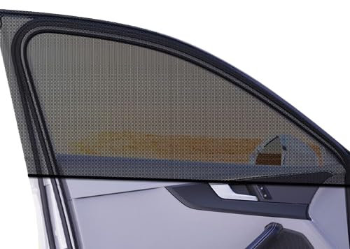 CWYLF 4er-Pack Autofenster-Sonnenschutz für VW T6 I 2015-2022, Atmungsaktiver Autofenster-Sonnenschutz aus Netzgewebe UV-Schutz Mückenschutz