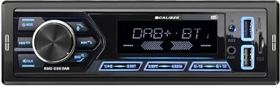 Caliber Autoradio Bluetooth 1DIN, DAB+/FM Tuner, 4x55W, USB/Micro SD, 2.1A Ladefunktion, Aux-in, Freisprecheinrichtung, RCA Ausgang, MP3/WMA/APE/FLAC/AAC