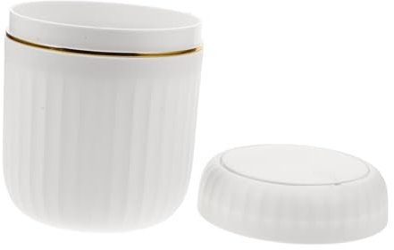SHOWERORO Poubelle Ronde De Petite Taille en Polypropylène pour Voiture Et Chambre À Coucher Facile À Nettoyer Et À Organiser