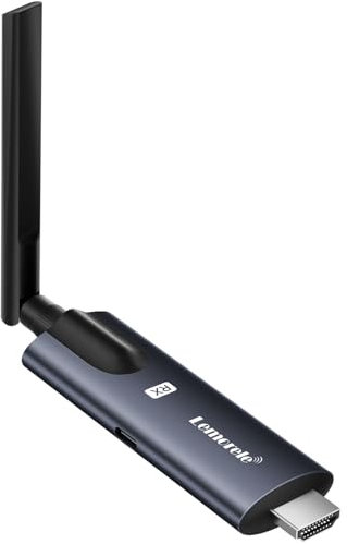 Ricevitore HDMI Wireless (RX) per Streaming da Laptop/Fotocamera a Tablet/Telefono via App TuTuPlay, Live, Sicurezza, Registrazione, 1 TX a 4 RX (Solo RX)