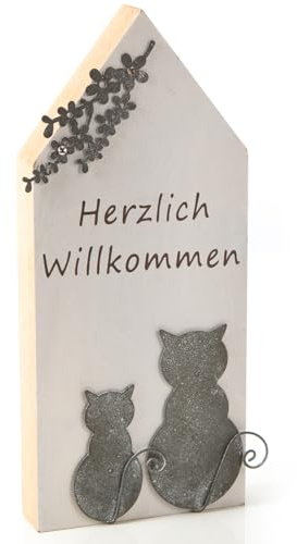 Logbuch-Verlag Herz-Deko 22 cm Holz – Tischdekoration Hochzeit | Wohnaccessoire Geschenk Deko Zauberhafter Look Verlobung