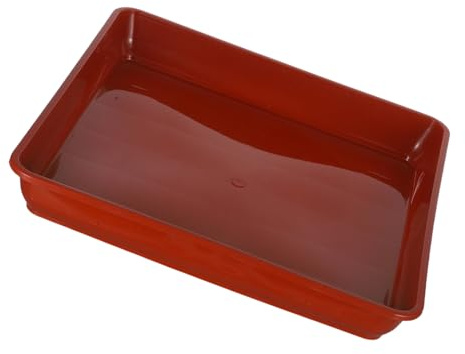 Mipcase 2pièces Soucoupes Carrées Plastique Plateau pour Pots De Fleurs Et Bonsaï Lot pour Balcon Et Intérieur Récupérateur Eau Réutilisable
