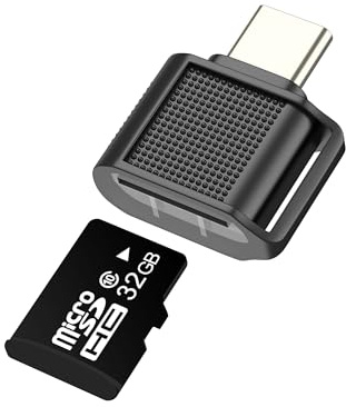 Micro SD Kartenleser USB C Adapter Karte Card Reader auf Lesegerät für iPhone 17 16 15 Pro Max für Apple für iPad Kompatibel mit Samsung Memory Stick Kamera Speicherkarte Übertragen TF Zubehör Type C