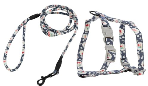Totority Pettorina per Cani Anti-trazione a Gilet Traspirante, Guinzaglio e Cinghia da Tiro per Cuccioli, Set Imbracatura Resistente e Confortevole per Passeggiate All’aperto, Taglia M