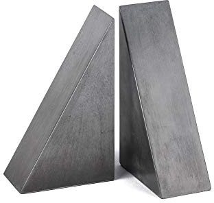 Buchstützen Halt (2 Stück) aus Beton | Hochwertig, Schlicht, Zeitlos, Elegant