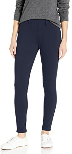 Amazon Essentials dam pull-on stickad jegging (finns i plusstorlek), marinblå, Large