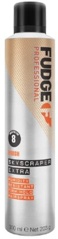 Fudge Professional Skyscraper Extra Hairspray, Strong Hold Hair Spray for Women, All Day Hold, Weather Proof, Controls Frizz and Flyaways, 300 ml