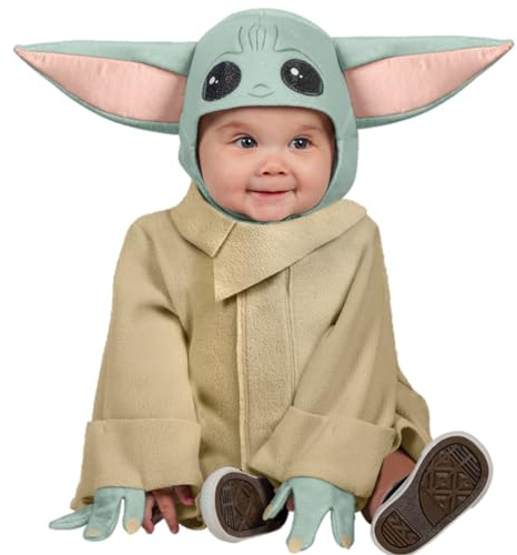 Rubies officiella Disney Star Wars The Child Toddlerdräkt, Barndräkt, Storlek Småbarn 1-2 år,Mehrfarbig