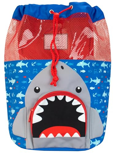 Harry Bear Borsa da bagno per bambini Squalo Blu
