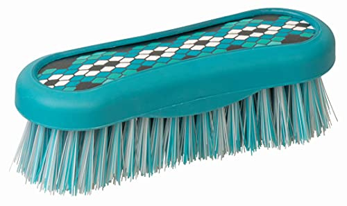 Weaver Livestock SM Groom Brush, Teal Diamond