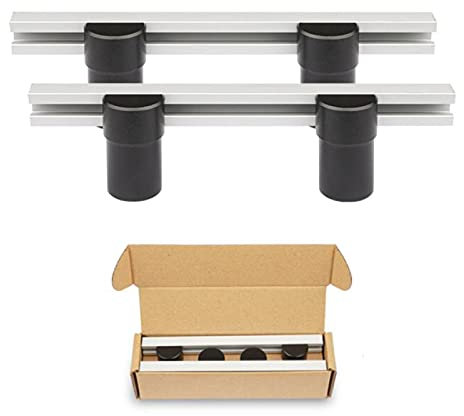 Holzbearbeitungstisch Werkbank Hilfswerkzeug, 2 Stück DIY Positionierbank Hobel Stop Baffle 19/20 mm Loch Hobel Stop Bank Hunde Klemme Aluminiumlegierung Werkbank Tischzubehör (20 mm)