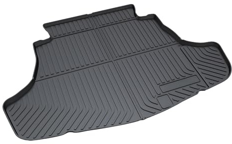 All Weather Rear Cargo Liners Trunk Tray Mats Protector Custom Compatible with 2018 2019 2020 2021 2022 2023 2024 2025 Toyota Camry, 3D Waterproof Durable Odorless Flexible Black TPO Accessories